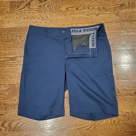 PGA TOUR 9.5" Men's Motion Flux 360 Golf Performance Flat Front Short - Picture 4 of 7